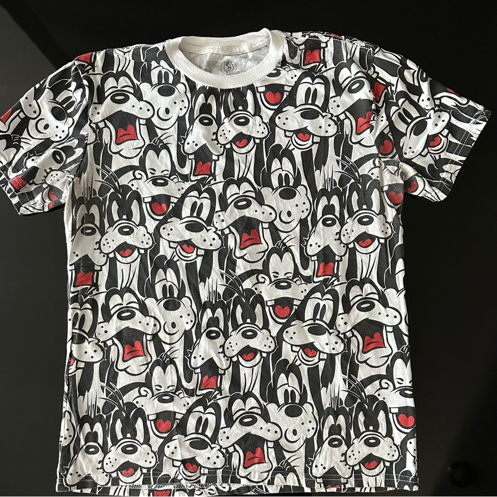 Goofy all over shirt unisex sizing